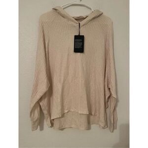 Chaser Oatmeal Textured All Day Wear Lightweight Hoodie Sweater NEW